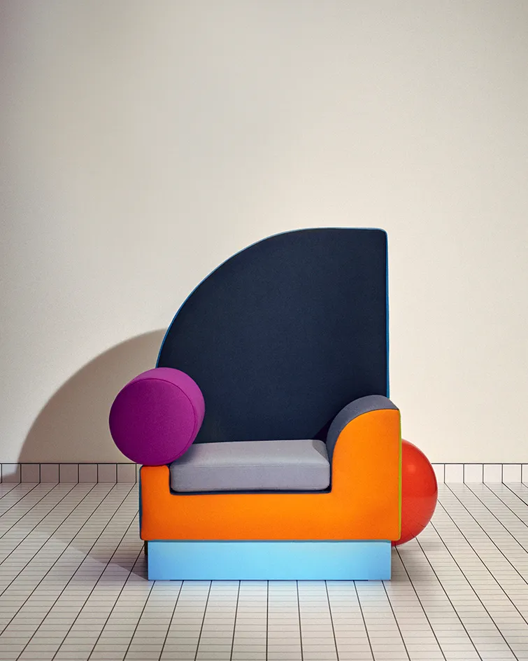 Memphis Group Bel-Air armchair by Peter Shire