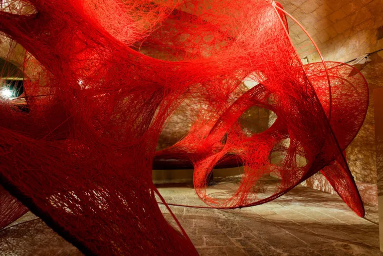 Chiharu Shiota, Circulation, 2018, part of Wallpaper’s pick of the most pioneering textile artists