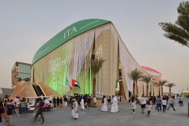 Italian pavilion at expo 2020 Dubai