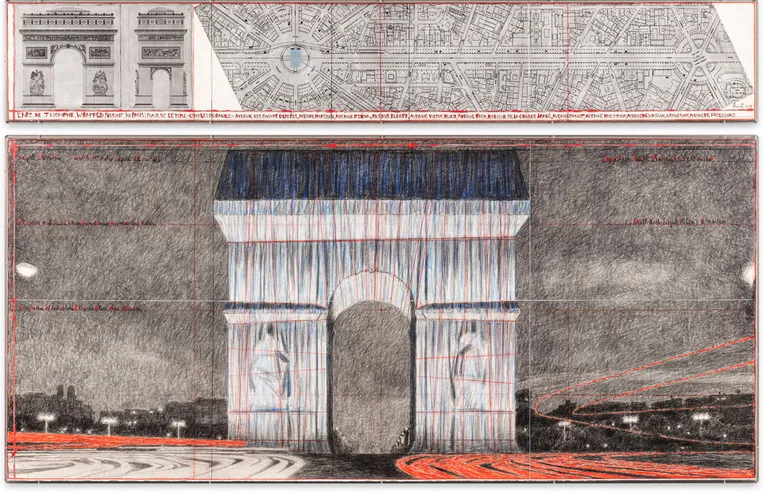 Christo, Arc de Triomphe Large #7. Credit: Sotheby’s/ArtDigital Studio