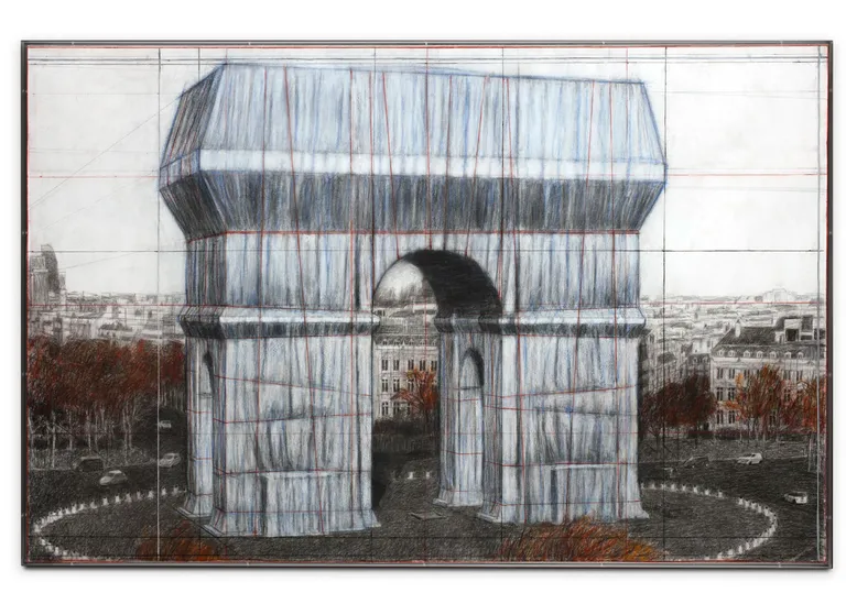 Christo and Jeanne-Claude, Arc de Triomphe Collage #5, 2019